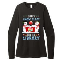 There's Snow Place Like The Library Book Worm Christmas Womens CVC Long Sleeve Shirt