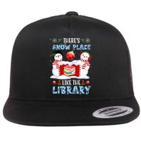 There's Snow Place Like The Library Book Worm Christmas Flatbill Hat