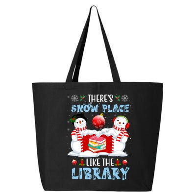 There's Snow Place Like The Library Book Worm Christmas 25L Jumbo Tote