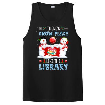 There's Snow Place Like The Library Book Worm Christmas PosiCharge Competitor Tank