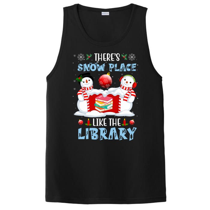 There's Snow Place Like The Library Book Worm Christmas PosiCharge Competitor Tank