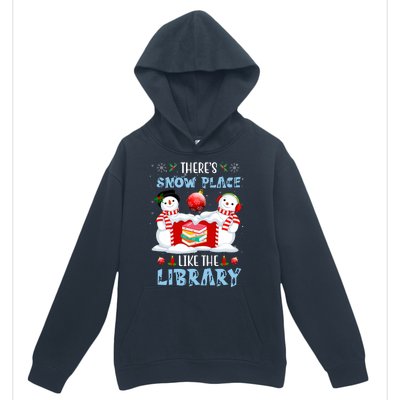 There's Snow Place Like The Library Book Worm Christmas Urban Pullover Hoodie