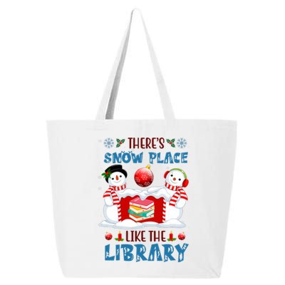 There's Snow Place Like The Library Book Worm Christmas 25L Jumbo Tote