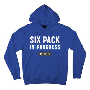 Trendy Six Pack In Progress Loading Bar Fitness Humor Gift Hoodie