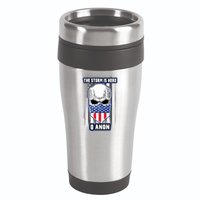 Qanon The Storm Is Here Skull Flag 16oz Travel Tumbler