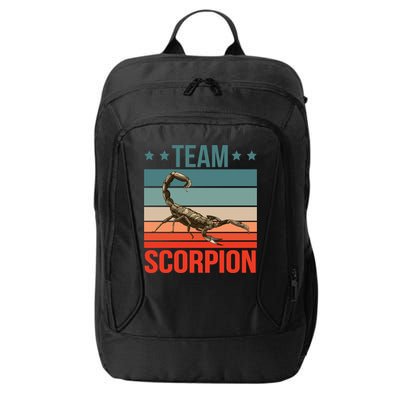 Team Scorpion Quote Animal Scorpion Great Gift City Backpack