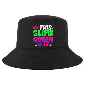 This Slime Queen Is 12 Years Old 12th Birthday Party Cool Comfort Performance Bucket Hat