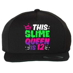 This Slime Queen Is 12 Years Old 12th Birthday Party Wool Snapback Cap