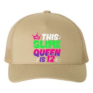 This Slime Queen Is 12 Years Old 12th Birthday Party Yupoong Adult 5-Panel Trucker Hat