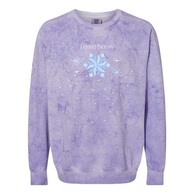 Team Snow Queen Nutcracker Ballet Christmas Snowflake Dancer Gift Colorblast Crewneck Sweatshirt