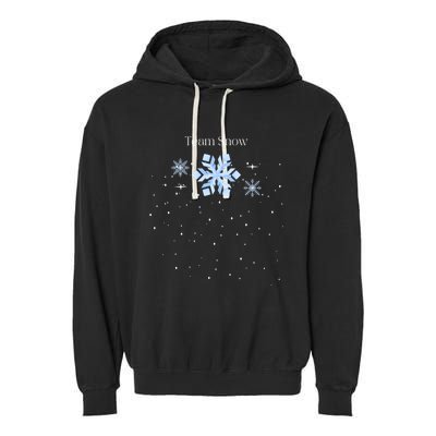 Team Snow Queen Nutcracker Ballet Christmas Snowflake Dancer Gift Garment-Dyed Fleece Hoodie