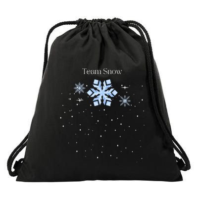 Team Snow Queen Nutcracker Ballet Christmas Snowflake Dancer Gift Drawstring Bag
