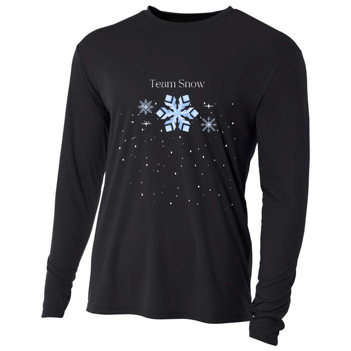 Team Snow Queen Nutcracker Ballet Christmas Snowflake Dancer Gift Cooling Performance Long Sleeve Crew