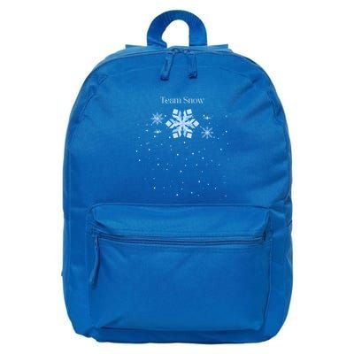 Team Snow Queen Nutcracker Ballet Christmas Snowflake Dancer Gift 16 in Basic Backpack