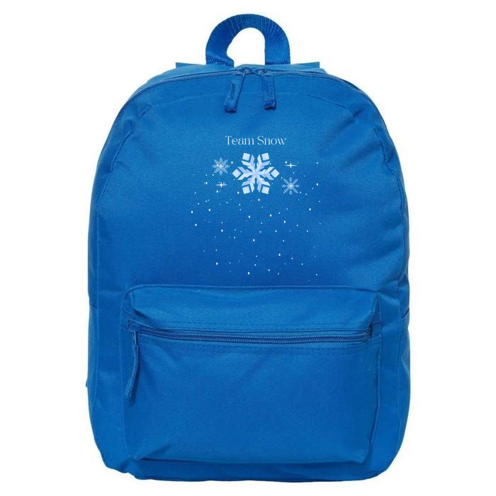 Team Snow Queen Nutcracker Ballet Christmas Snowflake Dancer Gift 16 in Basic Backpack