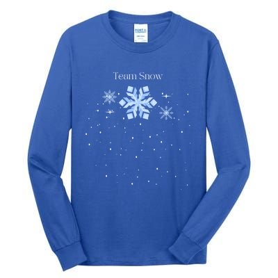 Team Snow Queen Nutcracker Ballet Christmas Snowflake Dancer Gift Tall Long Sleeve T-Shirt