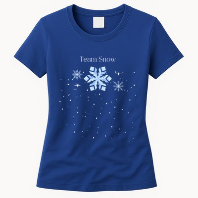 Team Snow Queen Nutcracker Ballet Christmas Snowflake Dancer Gift Womens T-Shirt