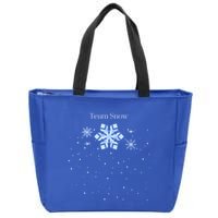 Team Snow Queen Nutcracker Ballet Christmas Snowflake Dancer Gift Zip Tote Bag