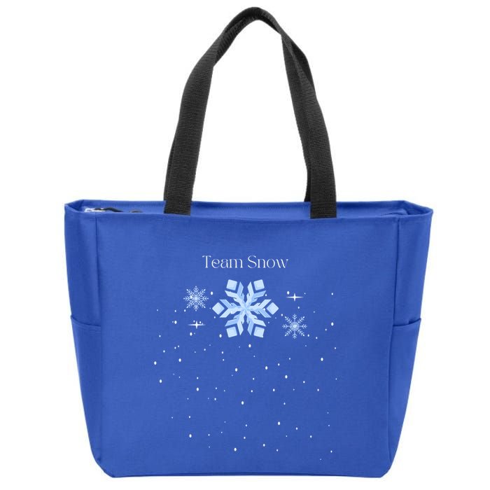 Team Snow Queen Nutcracker Ballet Christmas Snowflake Dancer Gift Zip Tote Bag