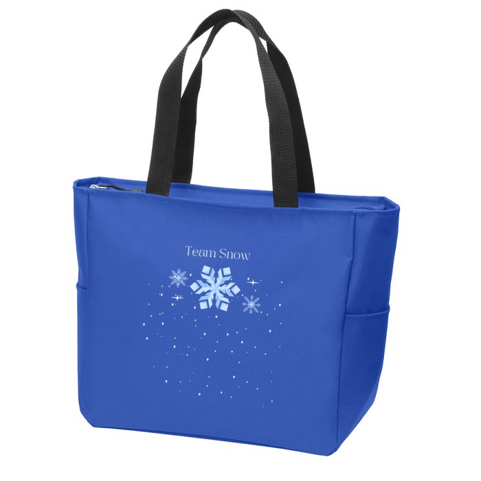 Team Snow Queen Nutcracker Ballet Christmas Snowflake Dancer Gift Zip Tote Bag