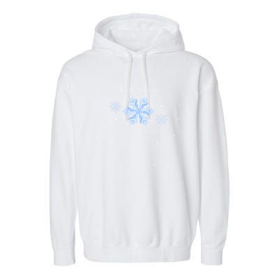 Team Snow Queen Nutcracker Ballet Christmas Snowflake Dancer Gift Garment-Dyed Fleece Hoodie