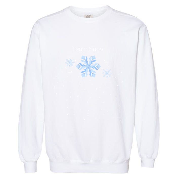 Team Snow Queen Nutcracker Ballet Christmas Snowflake Dancer Gift Garment-Dyed Sweatshirt