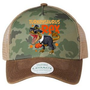 Turkey Saurus Rex Thanksgiving Dinosaur Turkey Legacy Tie Dye Trucker Hat