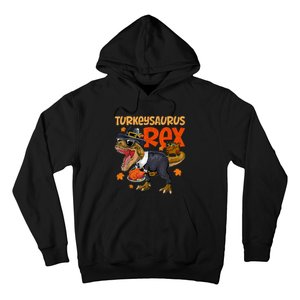 Turkey Saurus Rex Thanksgiving Dinosaur Turkey Hoodie