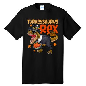 Turkey Saurus Rex Thanksgiving Dinosaur Turkey Tall T-Shirt