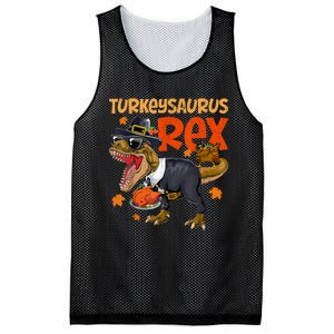 Turkey Saurus Rex Thanksgiving Dinosaur Turkey Mesh Reversible Basketball Jersey Tank