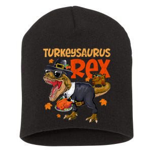 Turkey Saurus Rex Thanksgiving Dinosaur Turkey Short Acrylic Beanie