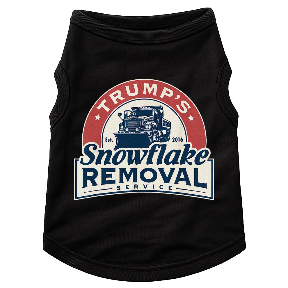 TrumpS Snowflake Removal Service Funny Trump 2024 Gift Love Doggie Tank