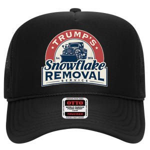 TrumpS Snowflake Removal Service Funny Trump 2024 Gift Love High Crown Mesh Back Trucker Hat