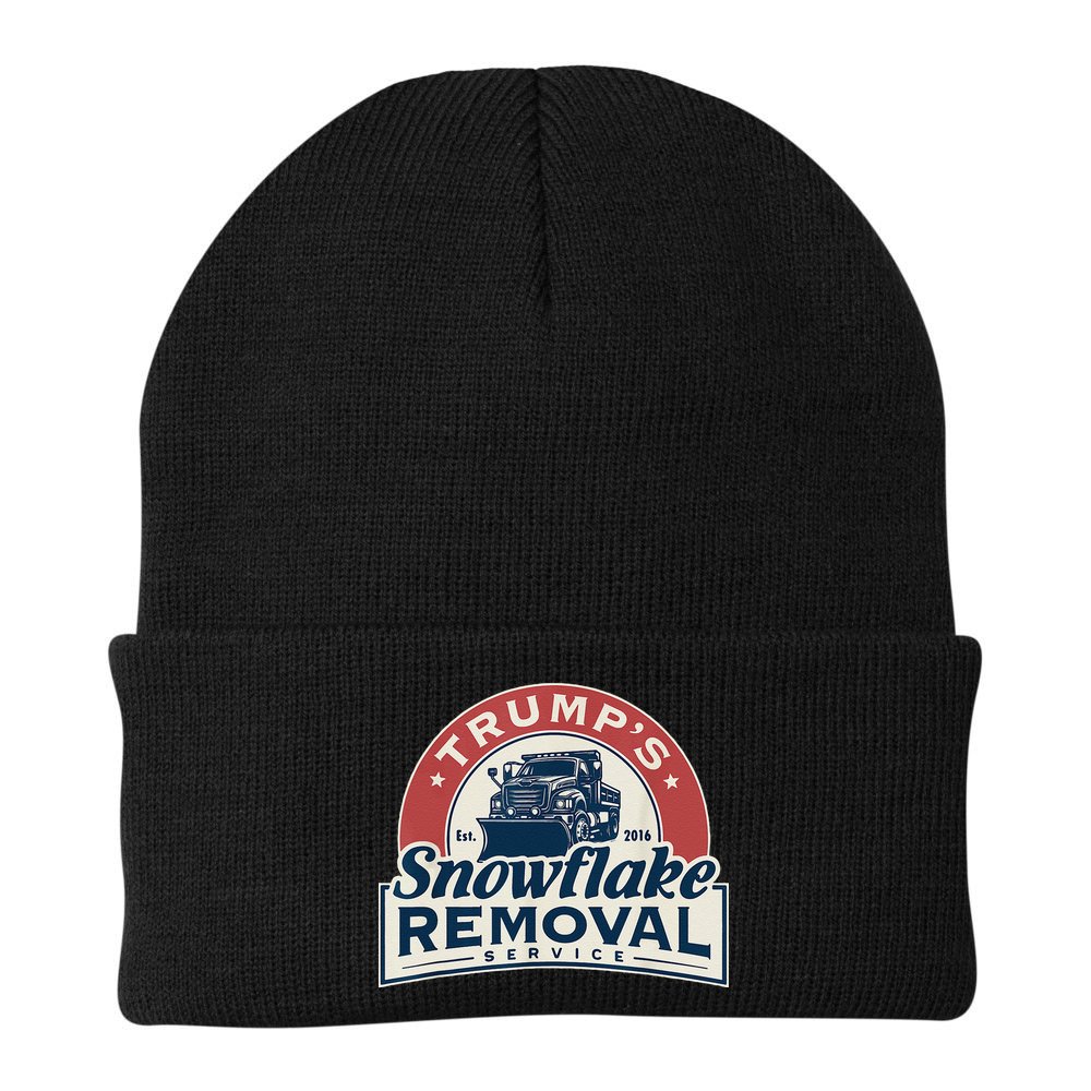 TrumpS Snowflake Removal Service Funny Trump 2024 Gift Love Beanie