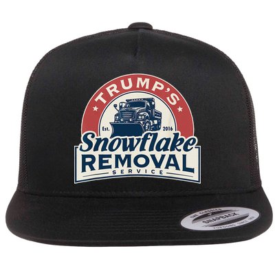 TrumpS Snowflake Removal Service Funny Trump 2024 Gift Love Flatbill Hat