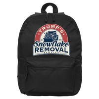 TrumpS Snowflake Removal Service Funny Trump 2024 Gift Love 16 in Basic Backpack