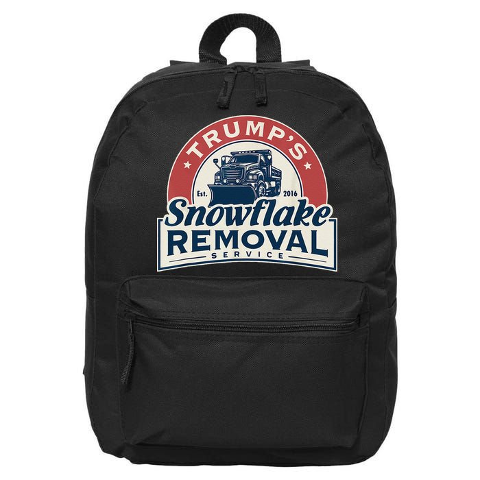 TrumpS Snowflake Removal Service Funny Trump 2024 Gift Love 16 in Basic Backpack