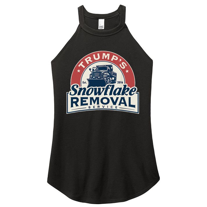 TrumpS Snowflake Removal Service Funny Trump 2024 Gift Love Women's Perfect Tri Rocker Tank