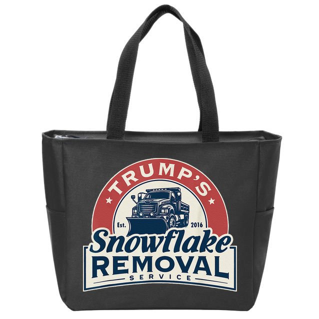 TrumpS Snowflake Removal Service Funny Trump 2024 Gift Love Zip Tote Bag