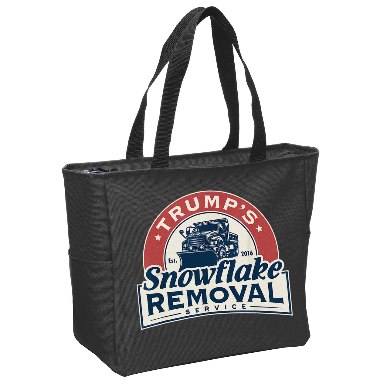 TrumpS Snowflake Removal Service Funny Trump 2024 Gift Love Zip Tote Bag