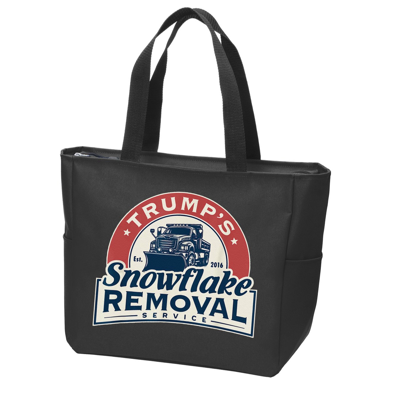 TrumpS Snowflake Removal Service Funny Trump 2024 Gift Love Zip Tote Bag