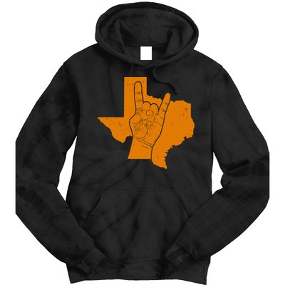 Texas State Rock N Roll Tie Dye Hoodie