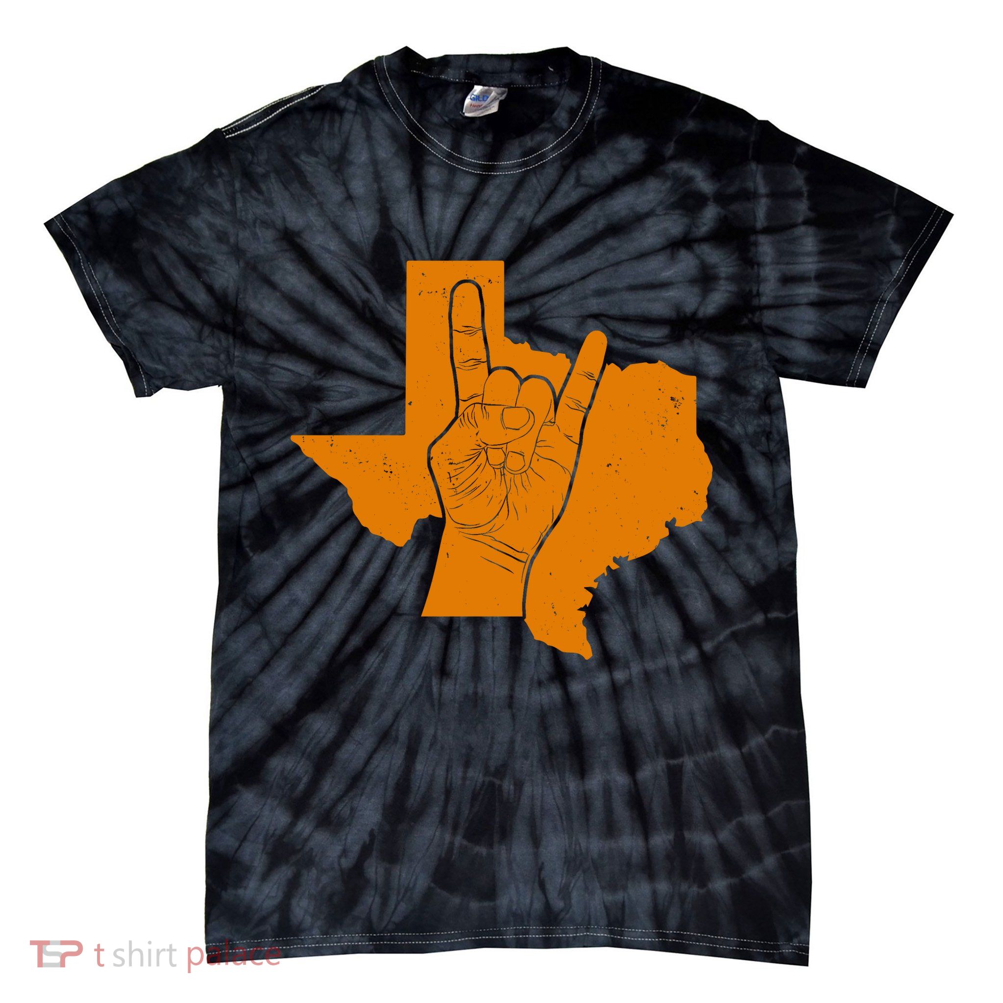 Texas State Rock N Roll Tie-Dye T-Shirt