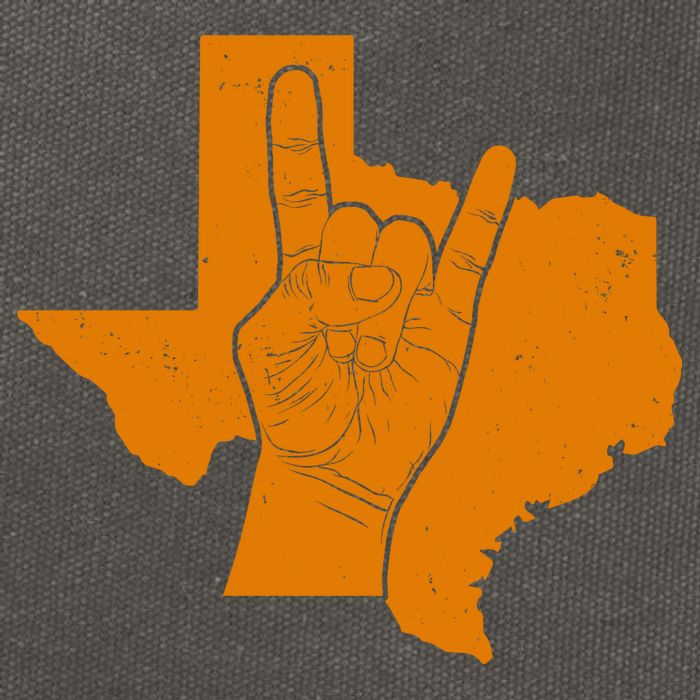 Texas State Rock N Roll Cotton Canvas Backpack
