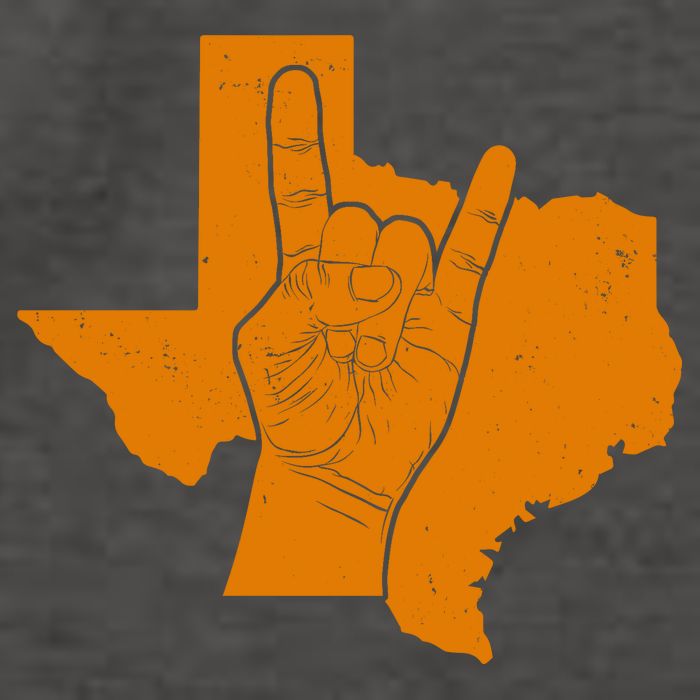 Texas State Rock N Roll Vector Backpack