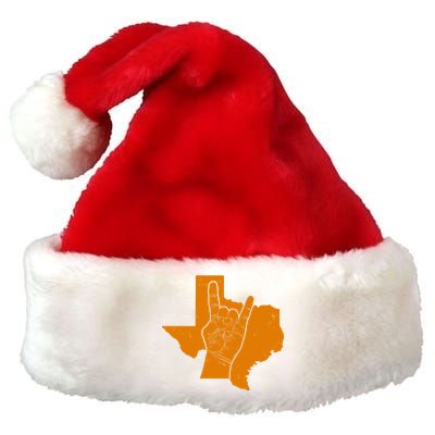 Texas State Rock N Roll Premium Christmas Santa Hat