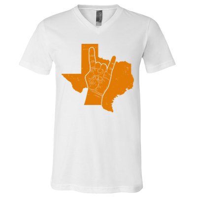 Texas State Rock N Roll V-Neck T-Shirt