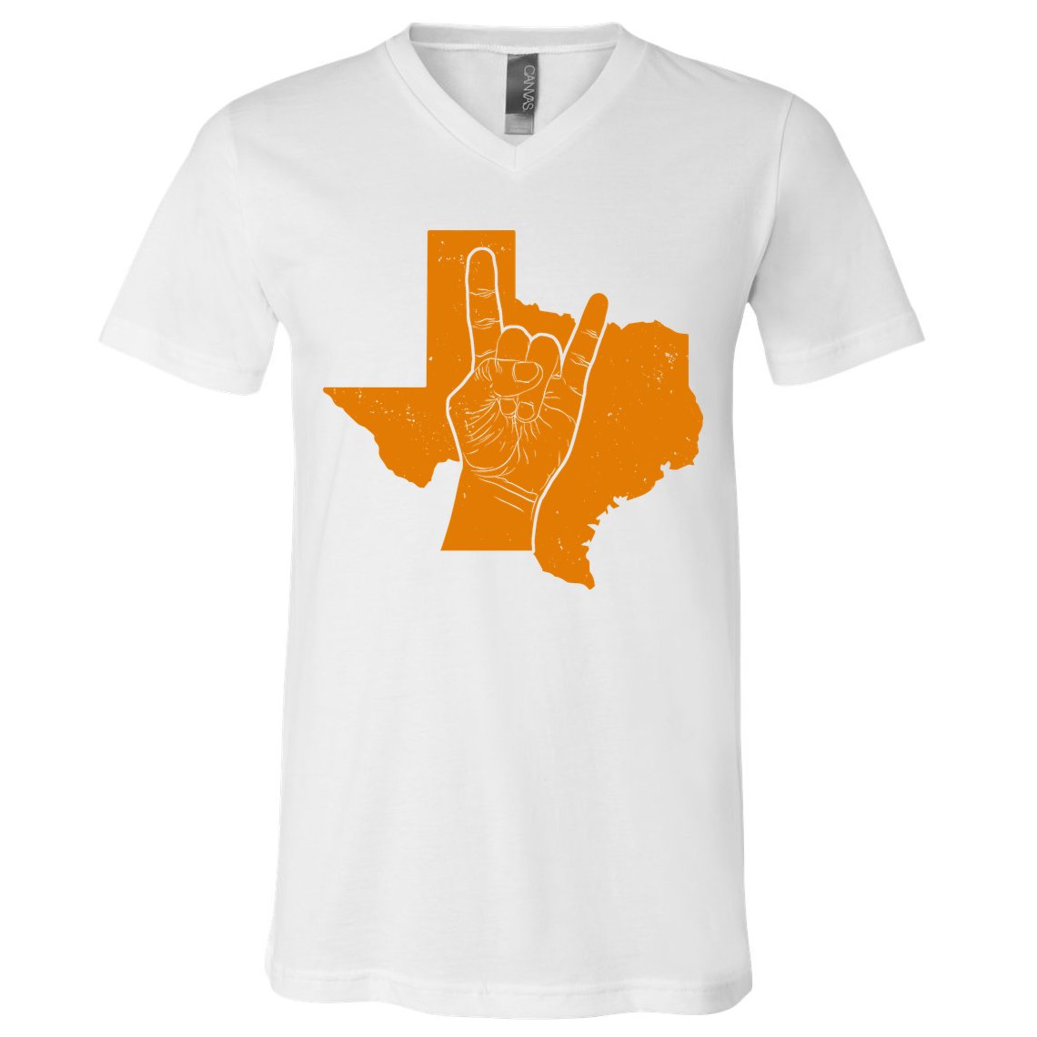 Texas State Rock N Roll V-Neck T-Shirt