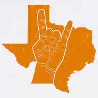 Texas State Rock N Roll Button