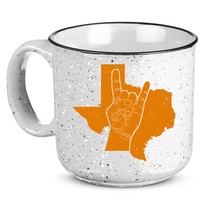 Texas State Rock N Roll 15oz Campfire Ceramic Mug